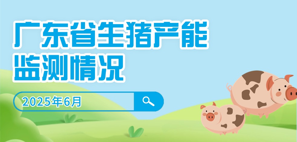 2025年6月广东省生猪产能监测情况